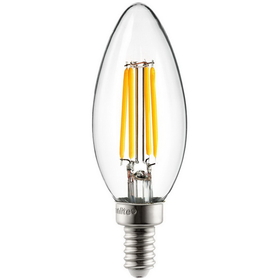 Sunlite 80663-SU CTC/LED/FS/4W/E12/D/CL/27K 4 Watt B11 Lamp Warm White