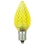Sunlite 80704-SU L3C7/LED/Y/6PK L3C7/LED/Y/24PK LED C7 0.4W Yellow Colored Decorative Chandelier Light Bulbs, Candelabra (E12) Base, 6 Pack, Price/6PK
