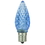 Sunlite 80705-SU L3C9/LED/B/6PK L3C9/LED/B/24PK LED C9 0.4W Blue Colored Decorative Chandelier Light Bulbs, Intermediate (E17) Base, 6 Pack, Price/6PK