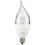 Sunlite 80772-SU CFC/LED/4.5W/E12/CL/D/ES/27K CFC/LED/5W/E12/CL/D/ES/27K LED Flame Tip Chandelier 5W (40W Equivalent) Light Bulb Candelabra (E12) Base, Soft White