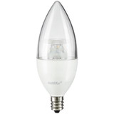 Sunlite 80775 LED B11 Clear Torpedo Tip Chandelier Light Bulb, 4.5 Watts (40W Equivalent) 300 Lumens, Candelabra E12 Base, Dimmable Energy Star and ETL Certified, 4000K Cool White, 1 Count