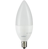 Sunlite 80778 LED B11 Frosted Torpedo Tip Chandelier Light Bulb, 4.5 Watts (40W Equivalent) 300 Lumens, Candelabra E12 Base, Dimmable Energy Star and ETL Certified, 3000K Warm White, 1 Count