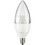 Sunlite 80782 LED B11 Clear Torpedo Tip Chandelier Light Bulb, 7 Watts (60W Equivalent) 500 Lumens, Candelabra E12 Base, Dimmable Energy Star and ETL Certified, 3000K Warm White, 1 Count