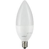 Sunlite 80786 LED B11 Frosted Torpedo Tip Chandelier Light Bulb, 7 Watts (60W Equivalent) 500 Lumens, Candelabra E12 Base, Dimmable Energy Star and ETL Certified, 3000K Warm White, 1 Count