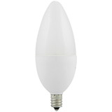 Sunlite 80787 LED B11 Frosted Torpedo Tip Chandelier Light Bulb, 7 Watts (60W Equivalent) 500 Lumens, Candelabra E12 Base, Dimmable Energy Star and ETL Certified, 4000K Cool White, 1 Count