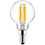 Sunlite 80789-SU LED G16.5 Filament Style Globe Light Bulb, 5 Watts (60W Equivalent), 500 lumens, Dimmable, Candelabra Base (E12), UL Listed, 50K Super White, 1 Pack