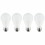 Sunlite 81026-SU LED A19 Household Light Bulbs, 12 Watts (75W Equivalent), 1100 Lumens, 120 Volt, Medium Base (E26), Non-Dimmable, Frost Finish, UL Listed, 27K &#8211; Warm White 4 Pack