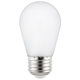 Sunlite 81066-SU S14/LED/FR/1W/27K/E26/CD LED S14 String Light Bulb, Warm White, Frost