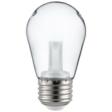 Sunlite 81067-SU S14/LED/CL/1W/27K/E26 LED S14 String Light Bulb, Warm White, Clear