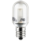 Sunlite 81071-SU T6/LED/CL/1W/27K/E12/CD 1 Watt T6 Lamp Candelabra Base Warm White