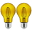 Sunlite 81084-SU A19/LED/FS/4.5W/TY/2PK 81084 LED Filament A19 Standard 4.5-Watt (60 Watt Equivalent) Colored Transparent Dimmable Light Bulb, Yellow, Price/2PK