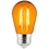 Sunlite 81093-SU S14/LED/FS/2W/A 81093 LED Filament Transparent Light Bulb Amber 1 Pack