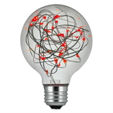 Sunlite 81172-SU G25/LED/DX/1.5W/R LED G25 Globe String Light Bulb Decorative LightBulb 1 Pack Red