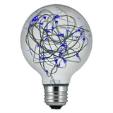 Sunlite 81174-SU G25/LED/DX/1.5W/B LED G25 Globe String Light Bulb Decorative LightBulb 1 Pack Blue