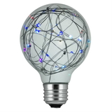 Sunlite 81177-SU G25/LED/DX/1.5W/RGB LED G25 Globe String Light Bulb Decorative LightBulb 1 Pack RGB