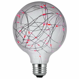 Sunlite 81184-SU G40/LED/DX/1.5W/R LED G40 Globe String Light Bulb Decorative LightBulb Red 1 Pack