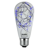Sunlite 81190-SU ST64/LED/DX/1.5W/B LED ST64 Edison Style String Light Bulb Decorative LightBulb Blue 1 Pack