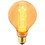 Sunlite 81255 LED G40 Virtual Filament Globe Light Bulb, 3.5 Watts (15W Equivalent), 120 Lumens, Medium E26 Base, Clear Glass, Dimmable, Acrylic Inner Pillar, UL Listed, 2000K Amber, 1 Pack