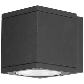 Sunlite 81291 LED Cube Up Or Down Outdoor Fixture, 9 Watts, 650 Lumens, 30k/40k/50k Color Tunable, 80 CRI, ETL Listed, Black, For Residential &#038; Commercial Use