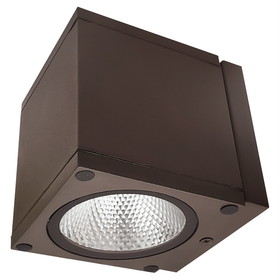 Sunlite 81293 LED Cube Up Or Down Outdoor Fixture, 9 Watts, 650 Lumens, 3000K Warm White, 80 CRI, ETL Listed, Bronze, For Residential &amp; Commercial Use