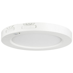 Sunlite 81327 8-Inch Round Mini Panel Motion Sensor Fixture, 13 Watts, 1000 Lumens, Tunable 27K/30K/35K/40K/50K Color, 90 CRI, Dimmable, ETL Listed, White