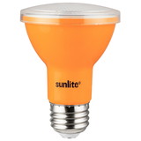 Sunlite 81469 LED PAR20 Colored Recessed Light Bulb, 3 Watt (50w Equivalent), Medium (E26) Base, Floodlight, ETL Listed, Amber, 1 Count
