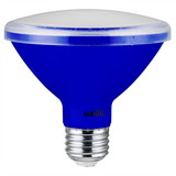 Sunlite 81472 LED PAR30 Short Neck Colored Recessed Light Bulb, 8 Watt (75W Equivalent), Medium (E26) Base, Floodlight, ETL Listed, Blue, 1 Count