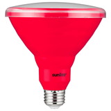 Sunlite 81475 LED PAR38 Colored Recessed Light Bulb, 15 watt (75W Equivalent), Medium (E26) Base, Floodlight, ETL Listed, Red, 1 Pack