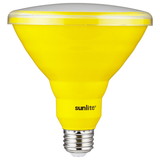 Sunlite 81476 LED PAR38 Colored Recessed Bug Light Bulb, 15 watt (75w Equivalent), Medium (E26) Base, Floodlight, ETL Listed, Yellow, 1 Pack