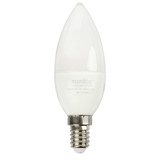 Sunlite 81485 LED B10 Frosted Torpedo Tip Chandelier Light Bulb, 5 Watts (40W Equivalent) 470 Lumens, European E14 Base, Dimmable, 2700K Warm White 1 Pack