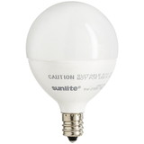 Sunlite 82041-SU LED G16.5 Light Bulb 5 Watts (40W Equivalent), 350 Lumens, 90 CRI, Candelabra Base (E12), Frost, Dimmable, Energy Star, ETL Listed, 30K- Warm White, 6 Pack