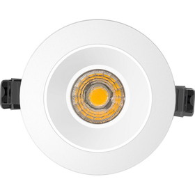 Sunlite 85555 2" Round Deep Anti-Glare Recessed Downlight, 8 Watt, 600 Lumens, 4000K Cool White, Dimmable, 90 CRI, ETL Listed, White, For Residential &#038; Commercial Use