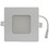 Sunlite 87708 LED 4-Inch Square Recessed Slim Downlight, 10 Watts, 650 Lumens, Tunable 27K/30K/35K/40K/50K Color, 90 CRI, Energy Star &#038; ETL Listed, White