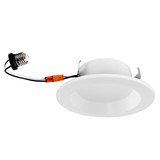 Sunlite 87792 4-Inch Retrofit Recessed Downlight, 10 Watts (60W=), 700 Lumens, Tunable 27K/30K/35K/40K/50K Color, 90 CRI, Dimmable, ETL Listed, White, for Entryways, Hallways & Residential Use