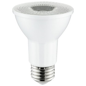 Sunlite 87930 LED PAR20 Long Neck Spotlight Bulb, 8 Watt (50W Halogen EQ), 500 Lm, 40&#176; Flood Beam, Medium E26 Base, 90 CRI, Waterproof, Dimmable, 2700K Warm White, 1 Count