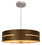 Sunlite 88672 20&#8243; LED Hanging Pendant, Mid-Century Modern Wood Drum Fixture, Adjustable 3 CCT 3000K-5000K, 1500 Lumens, 25 Watts, Dimmable, Brushed Nickel Canopy