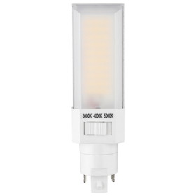 Sunlite 88804 LED CCT PLD Recessed Plug &#038; Play Light Bulb, 11 Watt 18W Fluorescent Replacement 1025 Lumens, G24d 2 Pin Base Horizontal