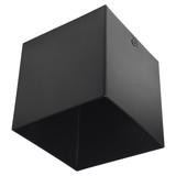 Sunlite 90159 4 Inch Modern Cube Ceiling Spotlight, Matte Black Finish, Aluminum Shade, Minimalist Design Downlight, 50 Watts Max, GU10 LED Bulb (Not Included), 120V, Living Room & Entryways