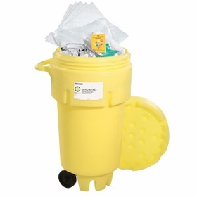 SpillTech Oil-Only 50-Gallon Wheeled OverPack Salvage Drum Spill Kit (Ext. dia. 28.75" x 45.5" H)