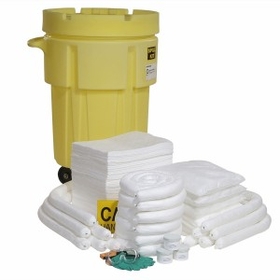 SpillTech Oil-Only 95-Gallon Wheeled OverPack Salvage Drum Spill Kit (Ext. dia. 36" x 47" H)