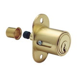 Olympus Lock 400Sd/02291 Us3 Kd Sliding Door Push Lock, 1