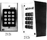 IEI 212Rr Indoor/Outdoor Surface Mount Ruggedized Keypad, White
