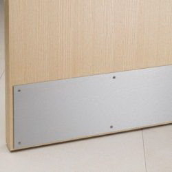 Ives 8400 32D 8" X 34" Protection Kick Plate, Satin Stainless Steel
