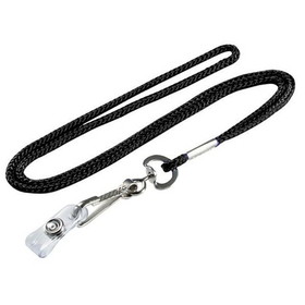 Lucky Line 42420 22-1/2" Black Lanyard With Badge Holder (10/Pack)