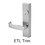 Sargent 713-8-ETL US32D Key Locks/Unlocks Lever Trim for 8800 Series Exit Devices, Stainless Steel, Price/each