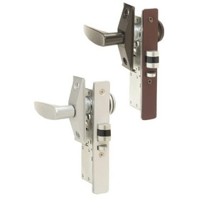 NSP Ad100222 Dx-Dl4711 Aluminum Storefront Narrow Stile Deadlatch Mortise Lock, 1-1/8" Backset, Less Cylinder, Aluminum/Duro