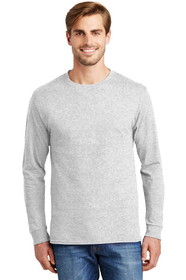 Custom Hanes 5586 Authentic 100% Cotton Long Sleeve T-Shirt