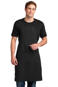 Custom Port Authority&#174; Easy Care Extra Long Bib Apron with Stain Release - A700