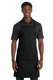 Port Authority A700 Easy Care Extra Long Bib Apron with Stain Release
