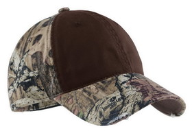 Port Authority C807 Camo Cap with Contrast Front Panel